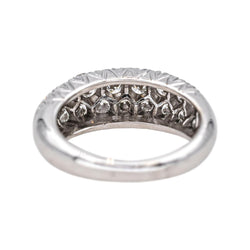 Bague Pavée en or blanc et diamants - Castafiore