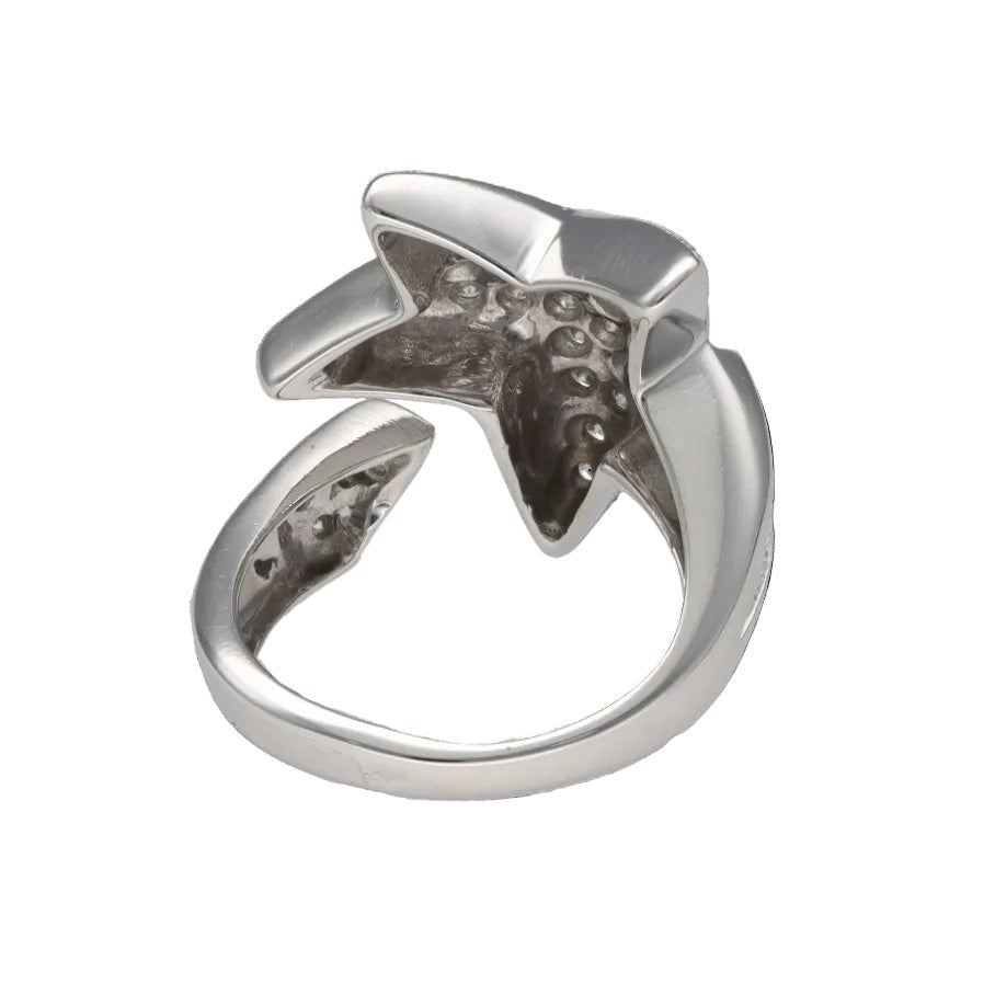 Bague Pavée en or blanc et diamants - Castafiore