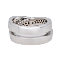 Bague Pavée en or blanc et diamants - Castafiore