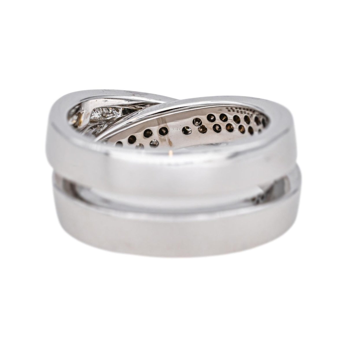 Bague Pavée en or blanc et diamants - Castafiore