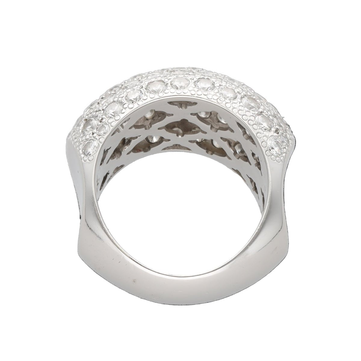 Bague Pavée en or blanc et diamants - Castafiore
