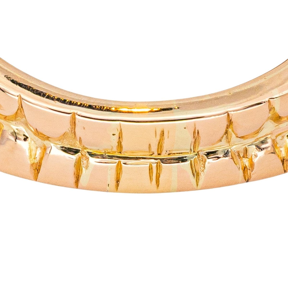 Bague Pavée en or blanc, or rose et diamants - Castafiore