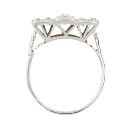 Bague Pavée en or blanc, platine et diamants - Castafiore