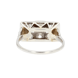 Bague Pavée en or blanc, platine et diamants - Castafiore