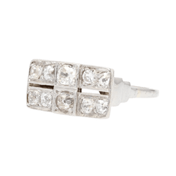 Bague Pavée en or blanc, platine et diamants - Castafiore