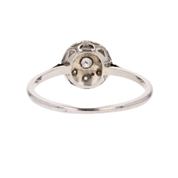 Bague Pavée en or blanc, platine et diamants - Castafiore