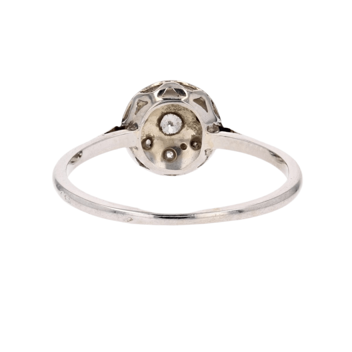 Bague Pavée en or blanc, platine et diamants - Castafiore