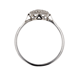 Bague Pavée en or blanc, platine et diamants - Castafiore