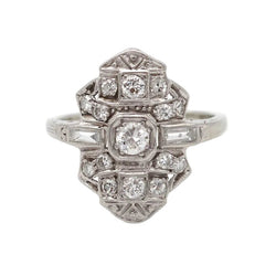 Bague Pavée en or blanc, platine et diamants - Castafiore