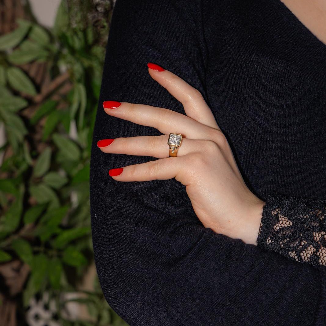 Ring Yellow gold diamond
