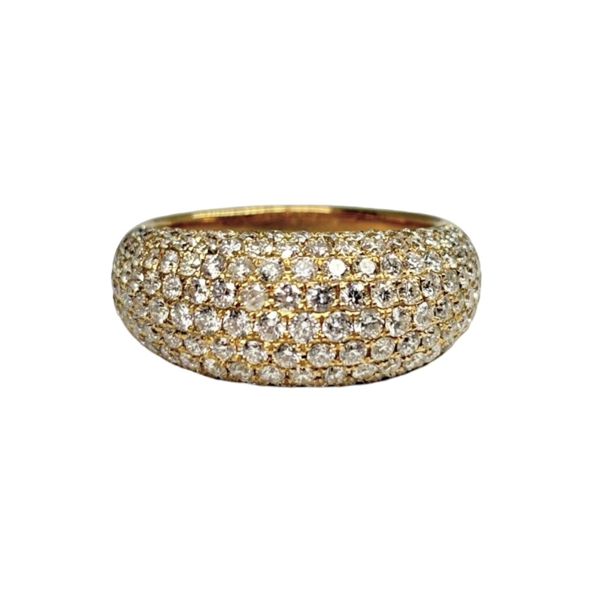 Bague Pavée en or jaune et diamants - Castafiore