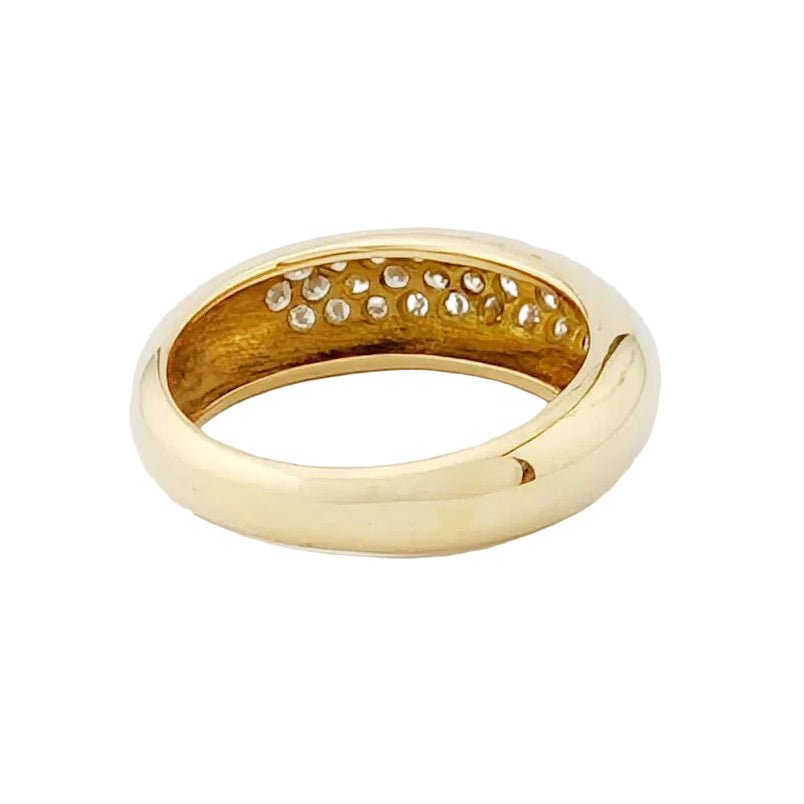 Bague Pavée en or jaune et diamants - Castafiore