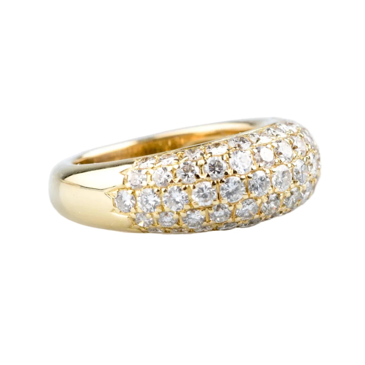 Bague Pavée en or jaune et diamants - Castafiore