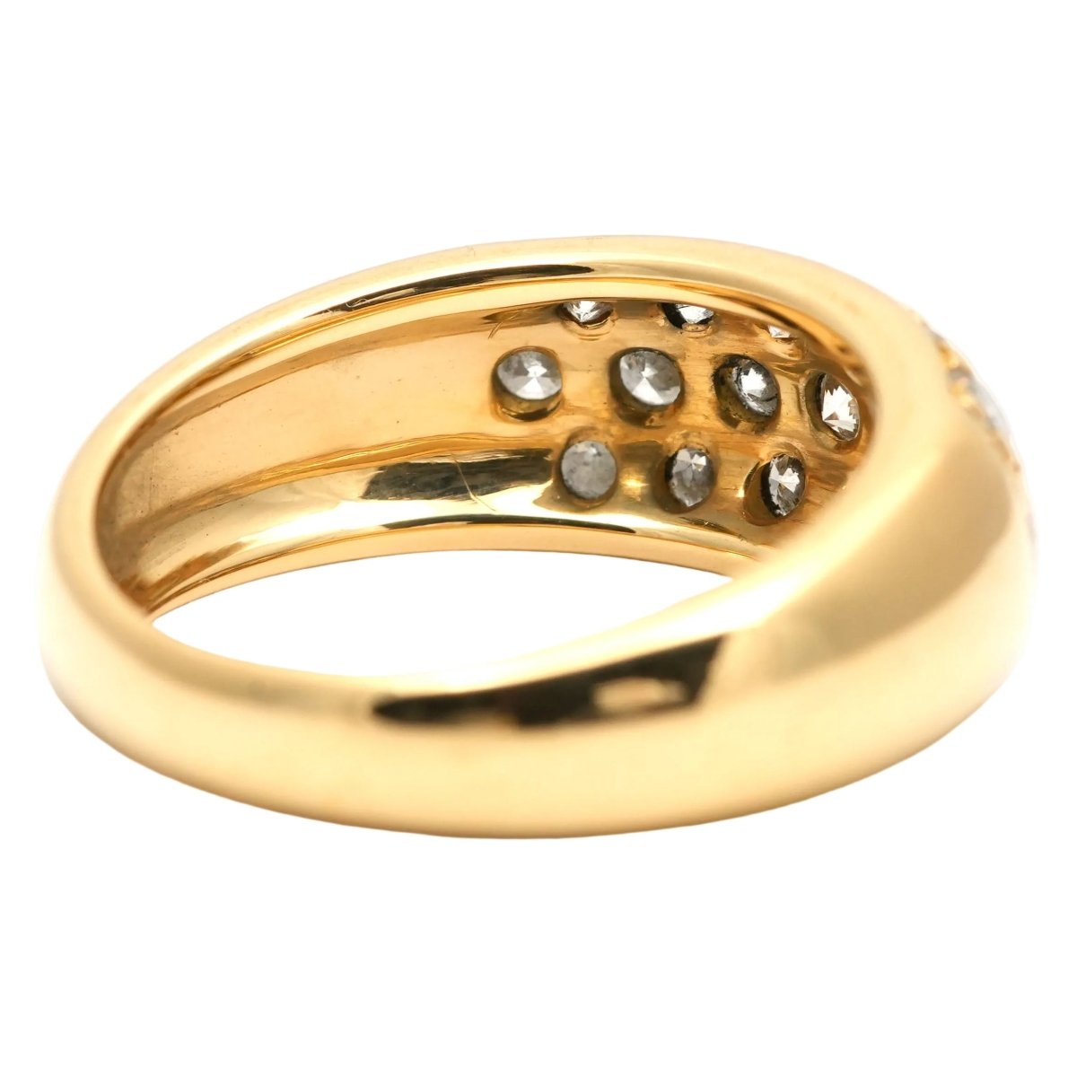 Bague Pavée en or jaune et diamants - Castafiore