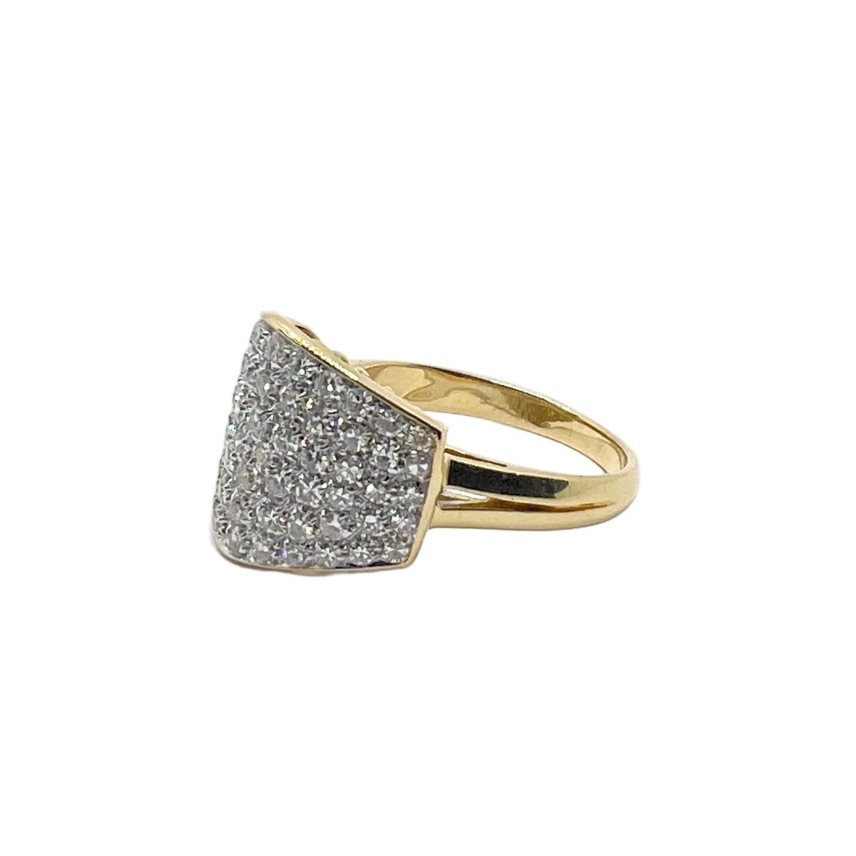 Bague Pavée en or jaune et diamants - Castafiore