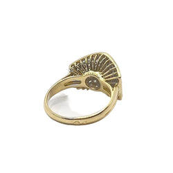 Bague Pavée en or jaune et diamants - Castafiore