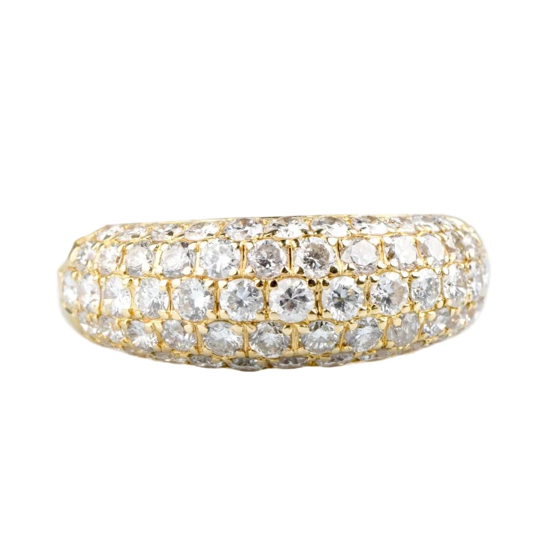 Bague Pavée en or jaune et diamants - Castafiore