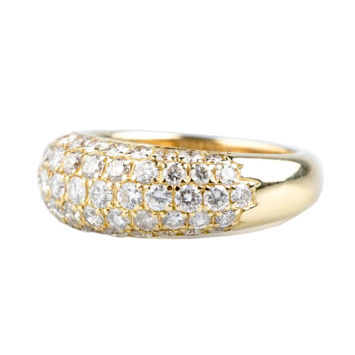 Bague Pavée en or jaune et diamants - Castafiore