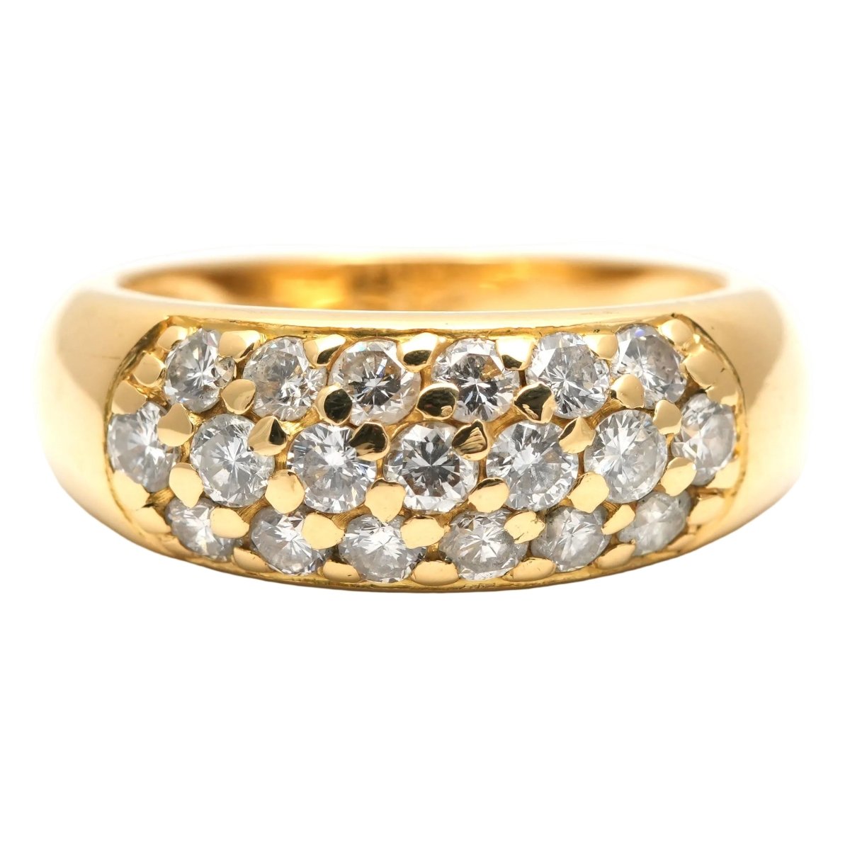 Bague Pavée en or jaune et diamants - Castafiore