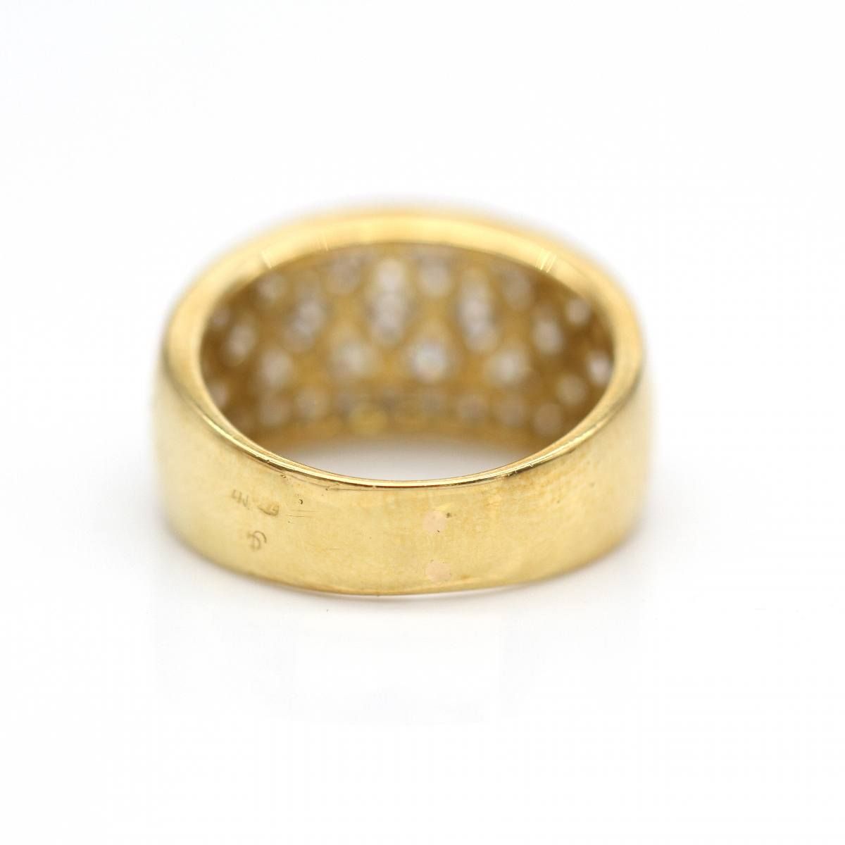 Bague Pavée en or jaune et diamants - Castafiore