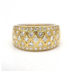 Bague Pavée en or jaune et diamants - Castafiore