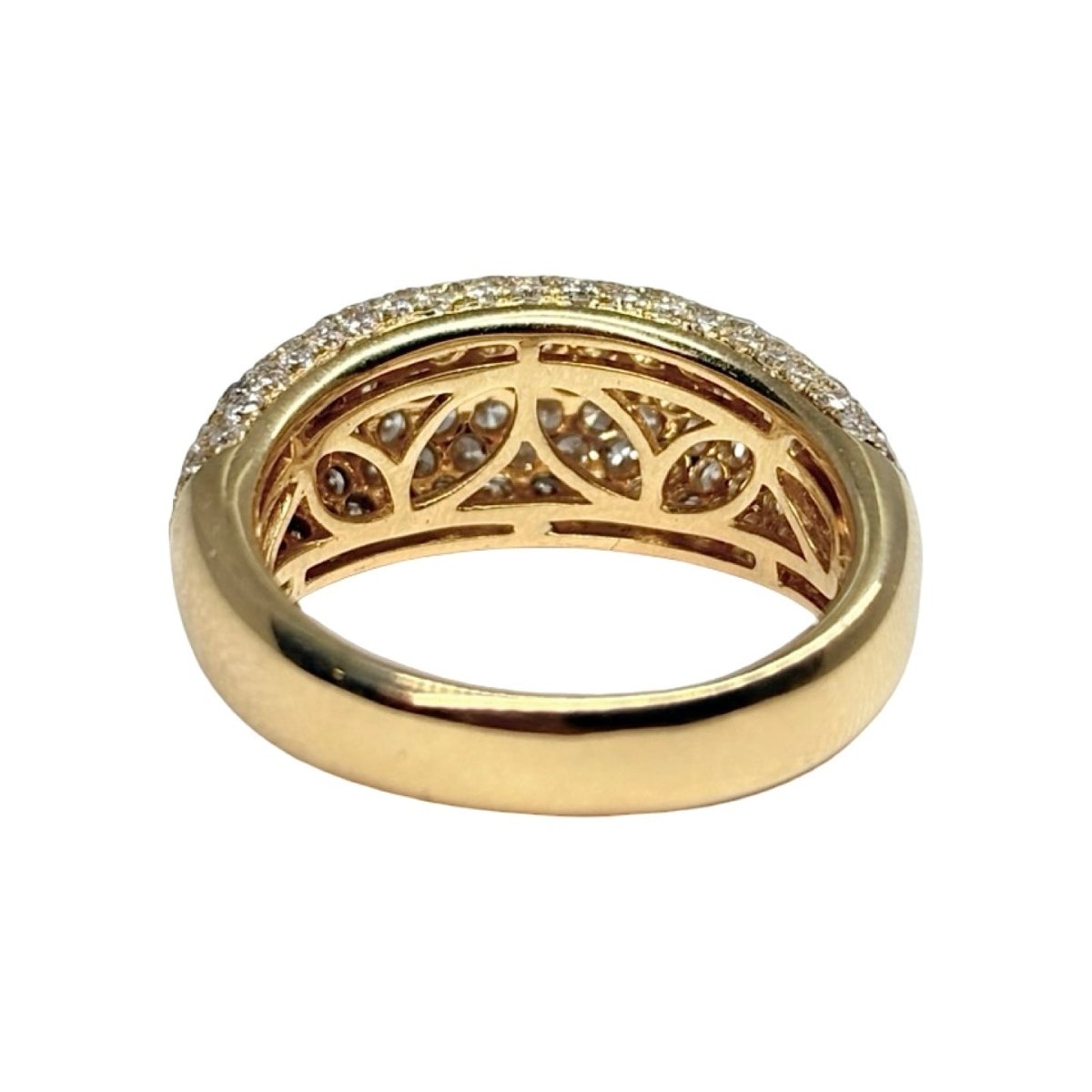 Bague Pavée en or jaune et diamants - Castafiore