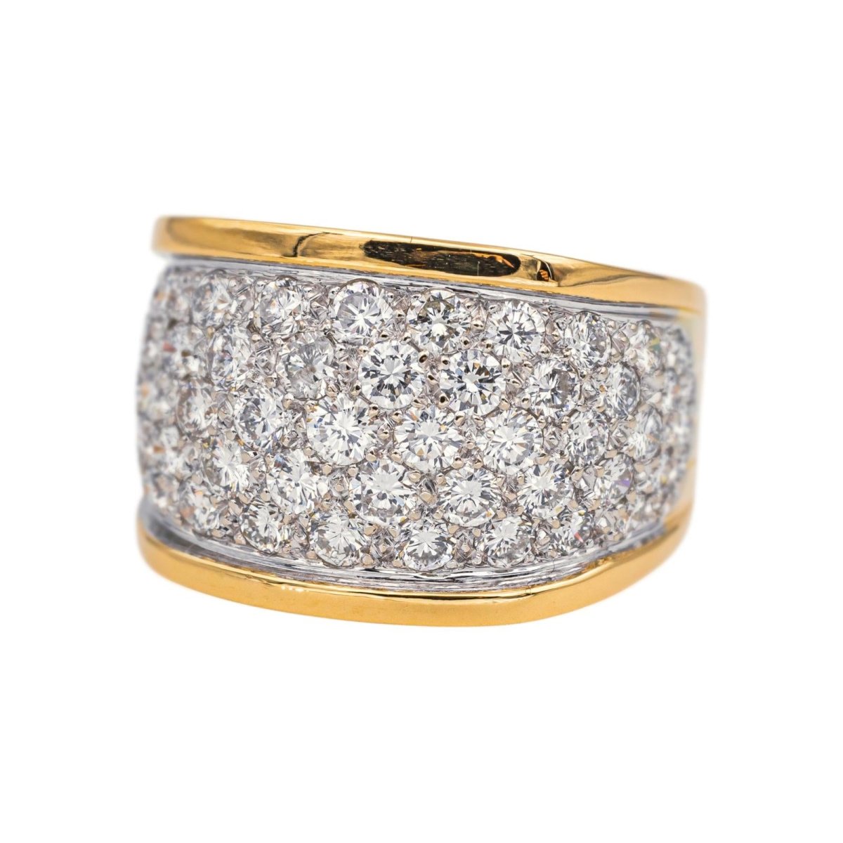 Bague Pavée en or jaune et diamants - Castafiore