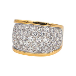Bague Pavée en or jaune et diamants - Castafiore