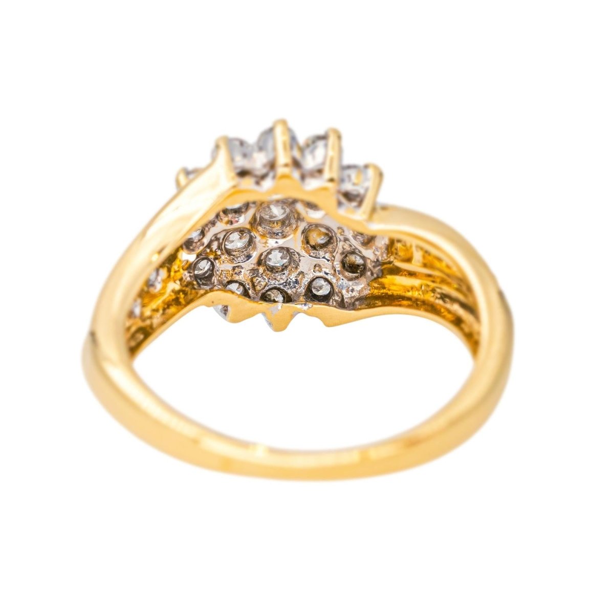 Bague Pavée en or jaune et diamants - Castafiore