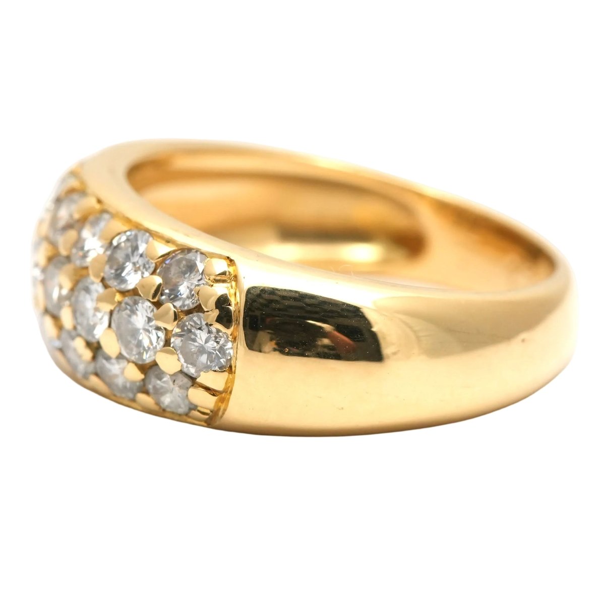 Bague Pavée en or jaune et diamants - Castafiore