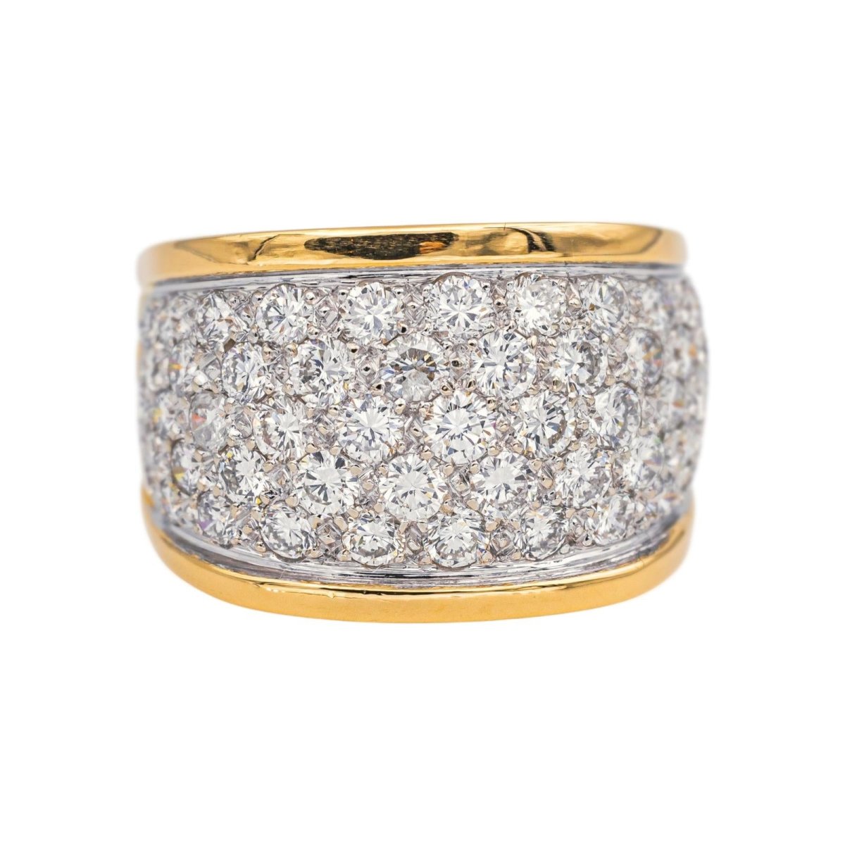 Bague Pavée en or jaune et diamants - Castafiore