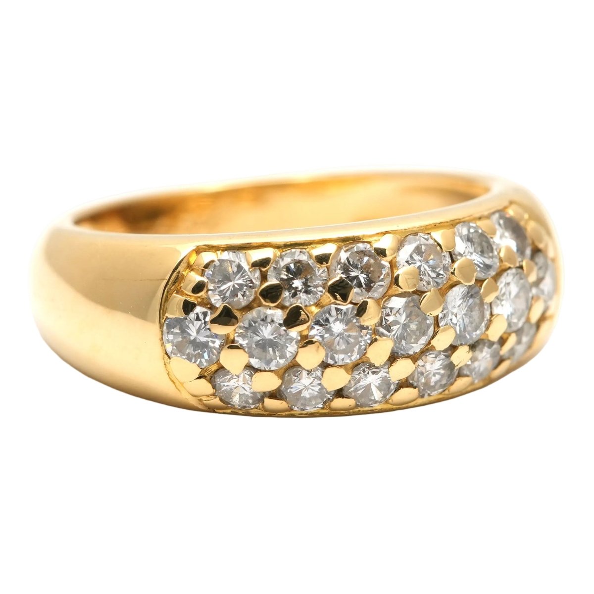 Bague Pavée en or jaune et diamants - Castafiore