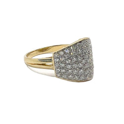 Bague Pavée en or jaune et diamants - Castafiore