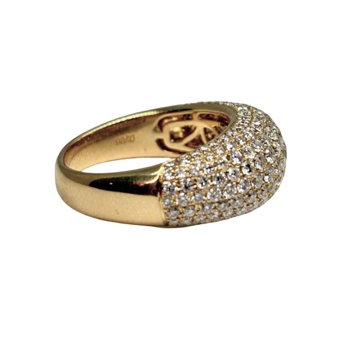 Bague Pavée en or jaune et diamants - Castafiore