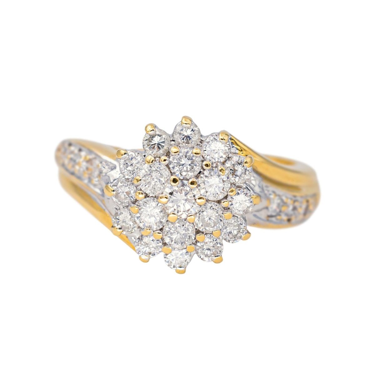 Bague Pavée en or jaune et diamants - Castafiore