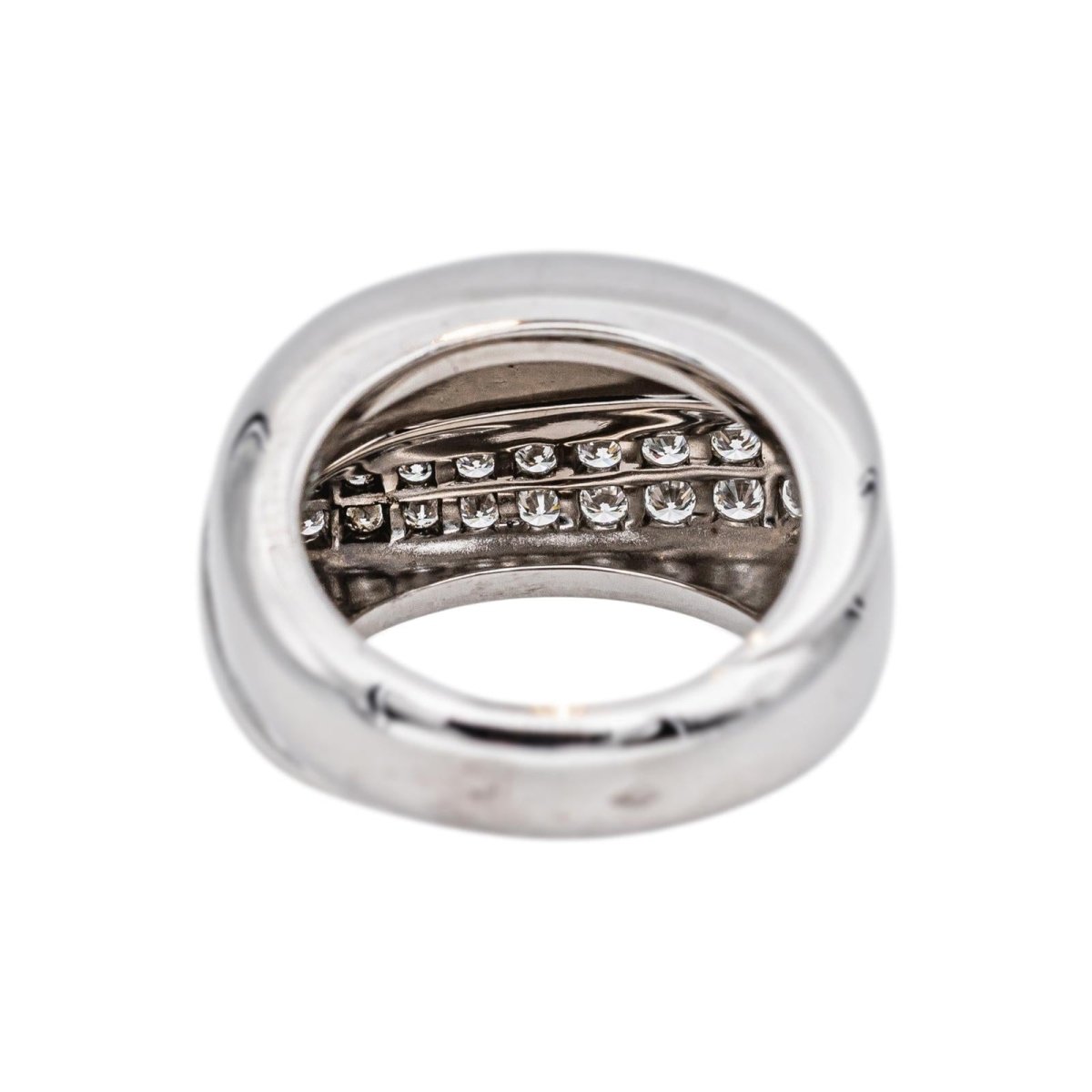 Bague Pavée FRED "Success" en or blanc et diamants - Castafiore