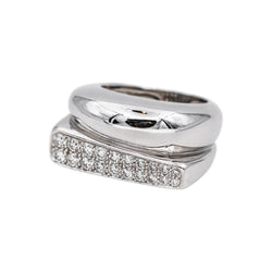 Bague Pavée FRED "Success" en or blanc et diamants - Castafiore