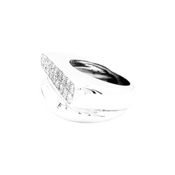 Bague Pavée FRED "Success" en or blanc et diamants - Castafiore