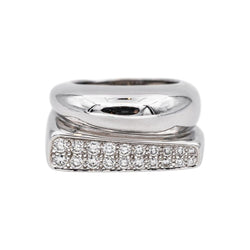 Bague Pavée FRED "Success" en or blanc et diamants - Castafiore
