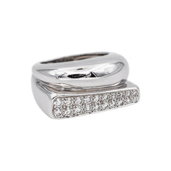 Bague Pavée FRED "Success" en or blanc et diamants - Castafiore