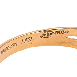 Bague Pavée MAUBOUSSIN "À Jamais Mon Étoile N°3" en or rose et diamants - Castafiore