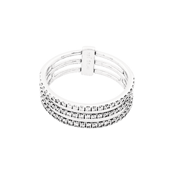 Bague Pavée MESSIKA "Gatsby" en or blanc et diamants - Castafiore