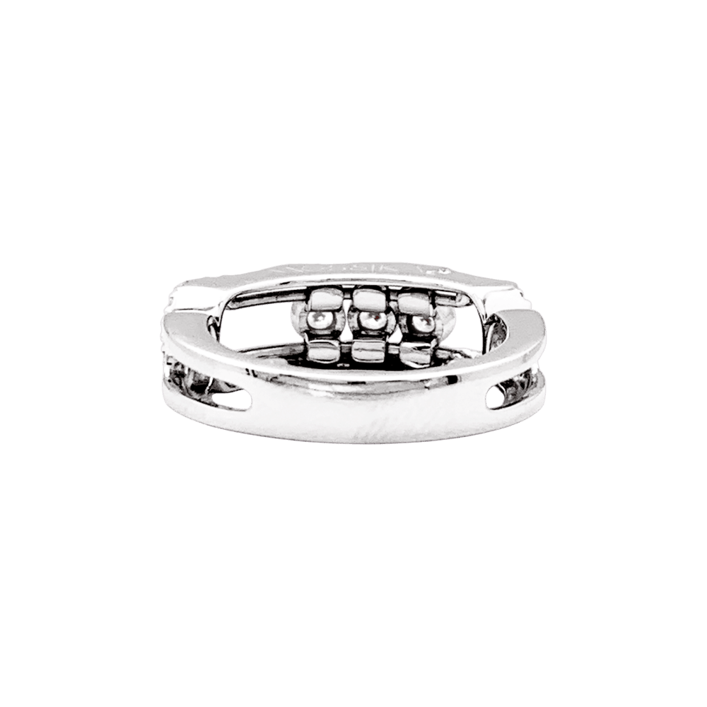Ring Messika, "Move Pavé", white gold and diamonds.
