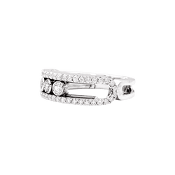 Ring Messika, "Move Pavé", white gold and diamonds.