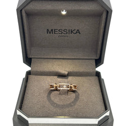 Bague Pavée MESSIKA "Move Link" en or rose et diamants - Castafiore