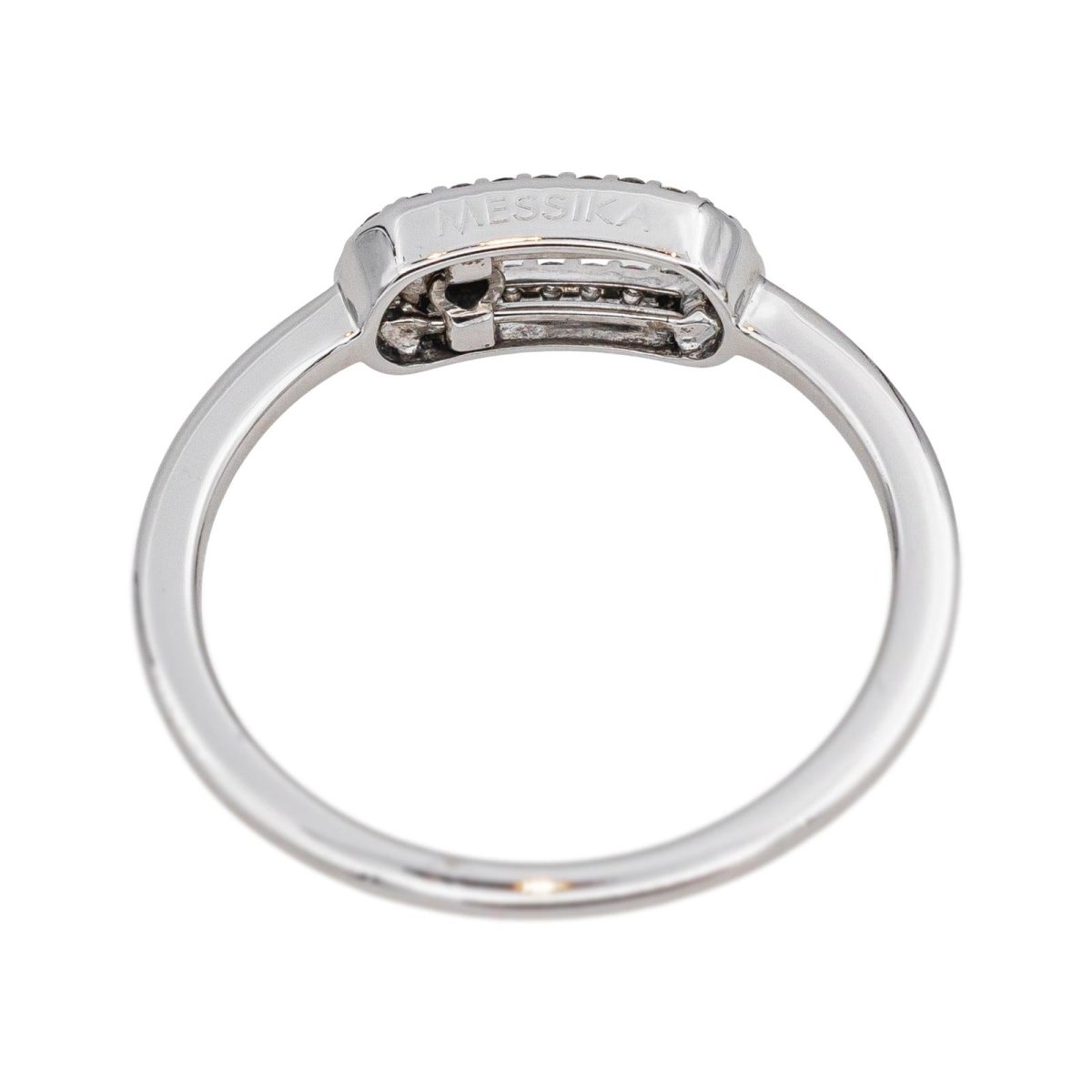 Bague Pavée MESSIKA "Move Uno" en or blanc et diamants - Castafiore