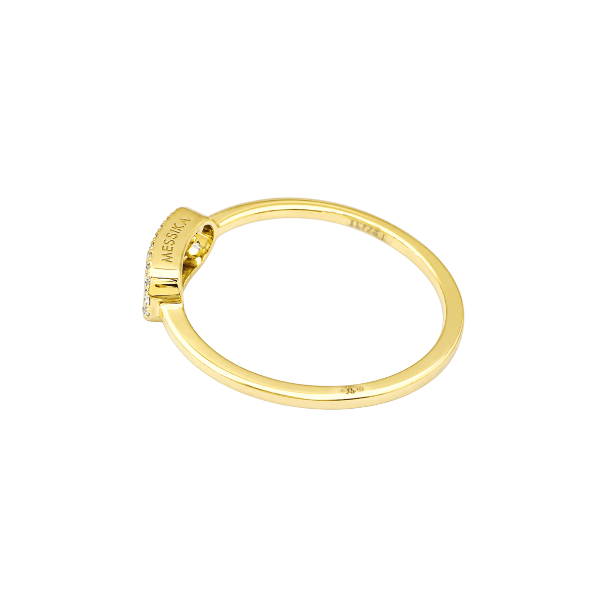 Bague Pavée MESSIKA "Move Uno Pavée" en or jaune et diamants - Castafiore