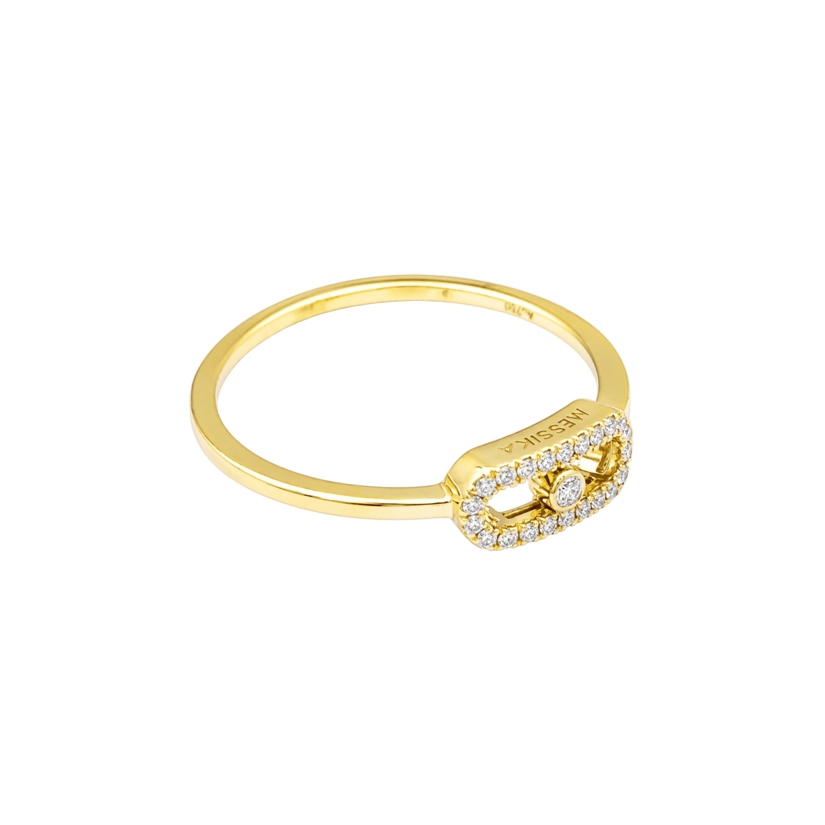 Bague Pavée MESSIKA "Move Uno Pavée" en or jaune et diamants - Castafiore