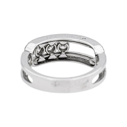 Bague Pavée MESSIKA "Pavé Move Classique" en or blanc et diamants - Castafiore