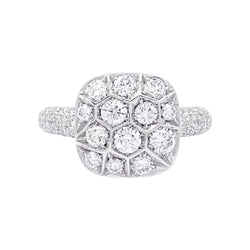 Bague Pavée POMELLATO "Nudo Assoluto" en or rose et diamants - Castafiore